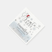 Santa Baby Christmas Boy Baby Dusche Serviette (Ecke)