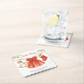 Santa Baby Christmas Clothesline Girl Baby Shower  Untersetzer (Vor Ort)