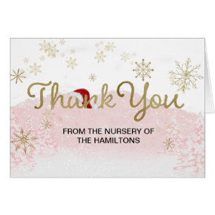 Santa Baby Christmas Girl Baby Dusche Vielen Dank