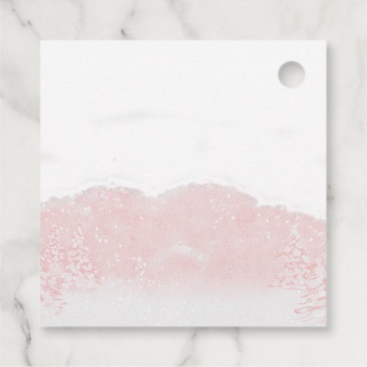 Santa Baby Christmas Girl Baby Dusche Vielen Dank Geschenkanhänger (Rückseite)