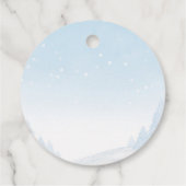 Santa Baby Christmas Girl Babydusche Geschenkanhänger (Rückseite)