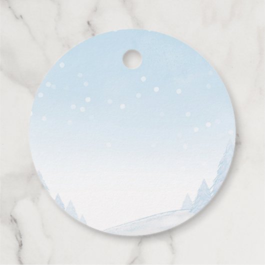 Santa Baby Christmas Girl Babydusche Geschenkanhänger (Rückseite)