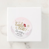 Santa Baby Christmas Girl Babydusche Geschenkanhänger (Beispiel)