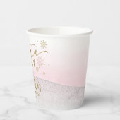 Santa Baby Christmas Girl Babydusche Pappbecher (Links)