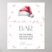 Santa Baby Christmas Mama-Osa Bar Baby Dusche Poster (Vorne)