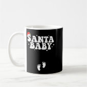 Santa Baby Christmas Pregnancy Announcement Pregna Kaffeetasse (Links)