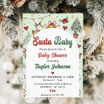 Santa Baby Christmas Rentier Baby Showdusche Party Einladung<br><div class="desc">Santa Baby Christmas Rentier Baby Dusche Party Einladung</div>
