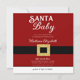 Santa Baby Christmas Santa Claus Anzug Babydusche Einladung