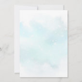 Santa Baby Christmas Snowman Baby Dusche Einladung (Rückseite)