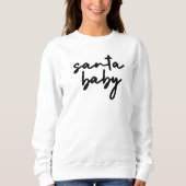 Santa Baby | Christmas Trendy Moderne Minimalistis Sweatshirt (Vorderseite)
