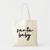 Santa Baby | Christmas Trendy Moderne Minimalistis Tragetasche (Vorne)