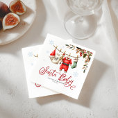 Santa Baby Christmas Winter Baby Shower Napkins Serviette