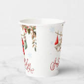 Santa Baby Christmas Winter Baby Shower Pappbecher (Links)