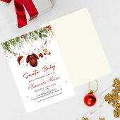 Santa Baby Clothes, Baby Laundry Shower Einladung