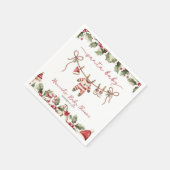 Santa Baby Clothesline Weihnachtsdusche Serviette (Ecke)