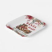 Santa Baby Cowboy Weihnachten Babydusche Pappteller (Gewinkelt)