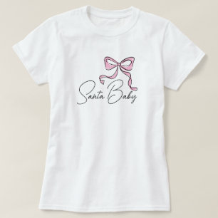 Santa Baby Cute Hand gezeichnete rosa Coquette Sch T-Shirt
