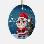 Santa Baby Deer, Fawn, Doe, Reindeer🦌 🎄 Keramik Ornament (Rechts)