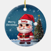 Santa Baby Deer, Fawn, Doe, Reindeer🦌 🎄 Keramik Ornament (Hinten)