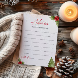 Santa Baby Duschberatung für die Elternkarte Einladung