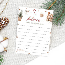 Santa Baby Duschberatung für die Elternkarte Einladung