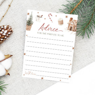 Santa Baby Duschberatung für die Elternkarte Einladung