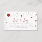 Santa Baby Duschbücher für Baby Begleitkarte (Vorderseite)