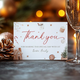 Santa Baby Dusche Dankeschön Karte