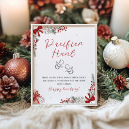 Santa Baby Dusche der Schnuller Jagd Schild