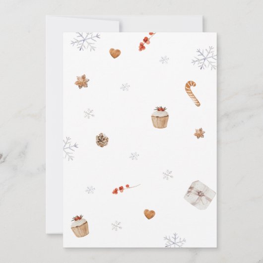 Santa Baby Dusche Einladung (Rückseite)