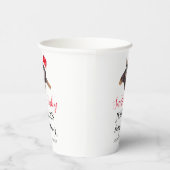 Santa Baby Dusche Red Niedlich Vielen Dank Pappbecher (Rechts)