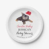 Santa Baby Dusche Red Niedlich Vielen Dank Pappteller (Vorderseite)
