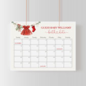 Santa Baby Dusche Terminkalender Spielzeichen Poster