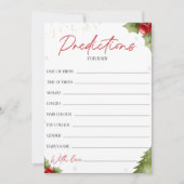 Santa Baby Dusche Vorhersagen für die Babykarte Einladung (Vorderseite)