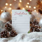 Santa Baby Dusche Vorhersagen für die Babykarte Einladung