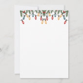 Santa Baby Dusche Wasserfarbe Winter Baby Dusche Einladung (Rückseite)