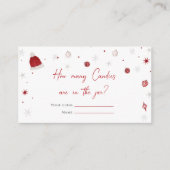 Santa Baby Dusche Wie viele Kanadier Begleitkarte (Vorderseite)