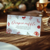 Santa Baby Duwer Windel Raffle Begleitkarte