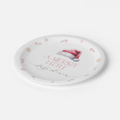 Santa Baby eine kleine kleine Babydusche Pappteller (Schrägansicht)