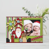 Santa Baby Einladung (Stehend Vorderseite)