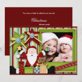 Santa Baby Einladung (Vorne/Hinten)