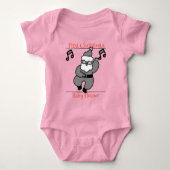 Santa, Baby, erste Weihnachten Baby Strampler (Vorderseite)