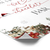 Santa Baby erwärmt sich an der Hot Chocolate Bar Poster (Ecke)