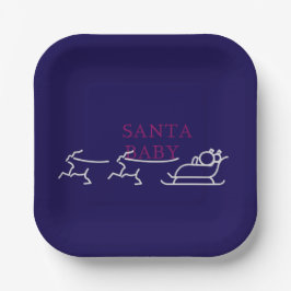 Santa Baby: Festlicher und Koketter Feiertagskuer" Pappteller