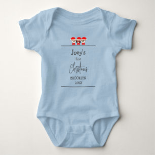 Santa, Baby First Christmas Baby Strampler
