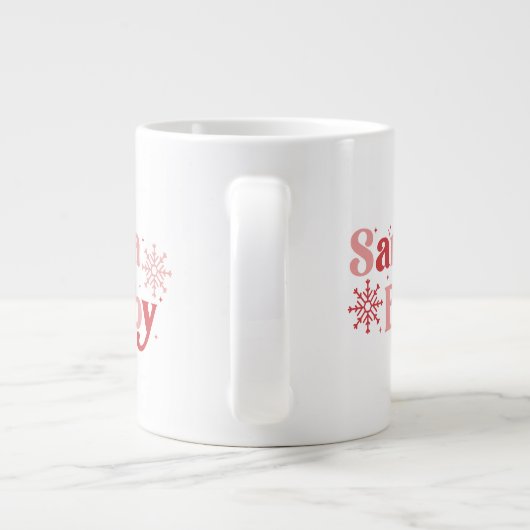 Santa Baby - Freizeitgestaltung Jumbo-Tasse (Rückseite)
