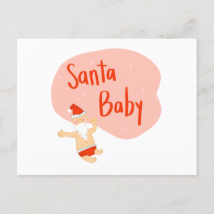 Santa Baby Funny Christmas Postkarte