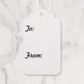 Santa Baby! Geschenkanhänger aus Folie (Rückseite)