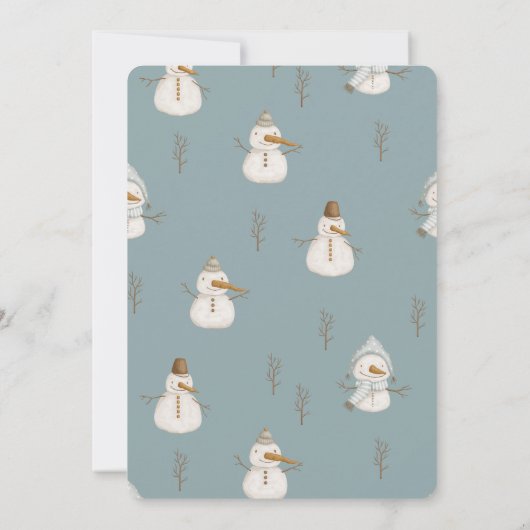 Santa Baby Geschenkboxen Holiday Boy Babydusche Einladung (Rückseite)