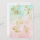 Santa Baby Girl Babydusche Einladung (Rückseite)